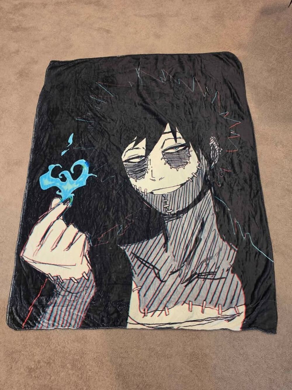My Hero Academia Dabi Large Anime Fleece Throw Blanket 60” x 46”